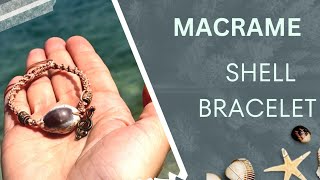 Macrame Tutorial  DIY cowrie Shell Bracelet  Jewelry Making at home  Handmade jewelry Ideas [upl. by Meurer]