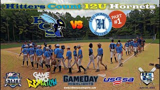 Hitters Count Hornets 12U🐝 vs Old Dominion Hitter  Game 2  Part 1 on 04 June 2023 [upl. by Lananna]