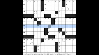 REX PARKER solves the Wed 122320 crossword w Rachel Fabi [upl. by Kcirded859]