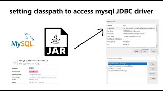 how to set classpath to access mysql JDBC driver  Jdbc Setup for MySql  Jdbc Tutorial [upl. by Sarah]