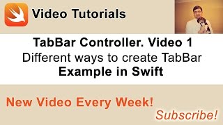 UITabBarController example in Swift  Different ways to create TabBar [upl. by Snoddy766]