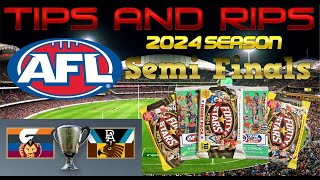 AFL Semi Finals  Tips and Rips  AFL 2024 Season [upl. by Jer768]