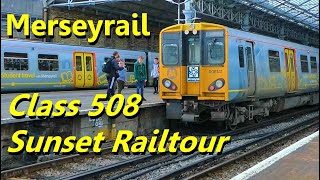 Merseyrail Class 508 Sunset Railtour 2023 [upl. by Ynohtnaed251]