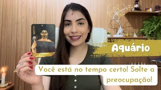 ♒️ AQUÁRIO  Você está no tempo certo ⭐️ Solte a preocupação 👀 [upl. by Francie490]