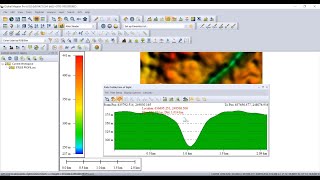 Créer un profil topographique sur Global Mapper [upl. by Reyna651]