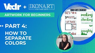 Artwork For Beginners Part 4 How To Separate Multiple Colors  Ikonart  Vectr  So Fontsy [upl. by Nayab268]