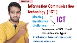 Information Communication Technology  Psychological Bases for ICT  Email  Tele conference [upl. by Ronyar]