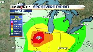 NBC26 Storm Shield Forecast [upl. by Ecinad]