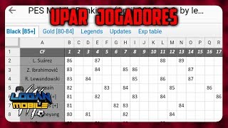 ⚽ PLANILHA PARA AJUDAR A UPAR SEUS JOGADORES 🔰 PES 2018 MOBILE 📱 [upl. by Specht123]