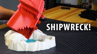 Shipwreck 3D Printing and Testing a Shipwreck Dice Tower [upl. by Yelrihs747]