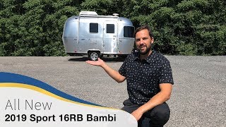 2019 Airstream Sport 16RB Bambi Walk Through Travel Trailer Small Light Weight Caravan Camper [upl. by Agustin]