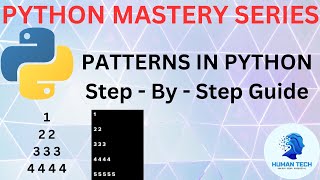 Mastering Python Patterns StepbyStep Guide  Python Mastery Series  Class12 python tutorial [upl. by Aikas]