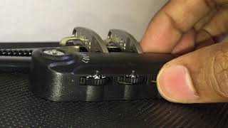 How to unlock TSA007 lock forgotten lock code [upl. by Adelpho124]