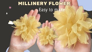 Millinery Flower Easy Tutorial [upl. by Ree158]