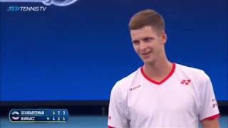 ATP CUP 2020 DIEGO SCHWARTZMAN  HUBERT HURKACZ SKRĂ“T MECZU HIGHLIGHTS [upl. by Ffej]