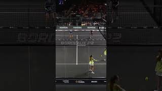 This point is INTENSE 😵😵  Padel Highlights bestofpadel [upl. by Aehcim102]