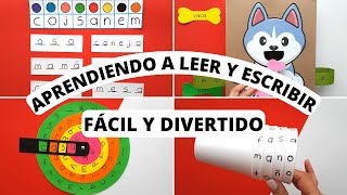 5 ACTIVIDADES DIVERTIDAS PARA ENSEÑAR A LEER Y ESCRIBIR FÁCIL  LECTOESCRITURA [upl. by Culhert]