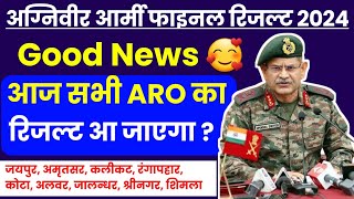 ARMY AGNIVEER FINAL RESULT 2024  ARMY FINAL RESULT KOTA ALWAR JAIPUR SHIMLA 2024 KAB AAYEGA [upl. by Enimaj]