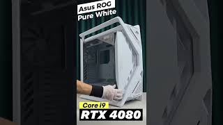 Core i9 Asus ROG Pure white with RTX 4080 gaming gamer gamers pc gameplay games shorts pcs [upl. by Airym586]