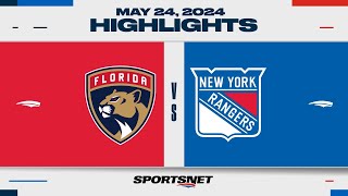 NHL Game 2 Highlights  Panthers vs Rangers  May 24 2024 [upl. by Komara]