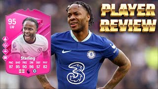 ¡¿PUEDE SER TITULAR REVIEW RAHEEM STERLING 95 SBC FUTTIES EAFC 24 FIFA 24 [upl. by Laktasic]