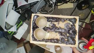 DIY Powerful Subwoofer boxenclosure for 3quot driver Tang Band W3 with spray foam in another level [upl. by Phillis]