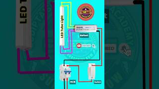 🤔👌LED Tube Light Connection with Electronic Ballast shorts viralshorts viralilectrician [upl. by Anikes244]