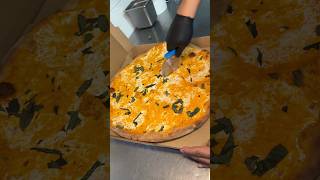 The VODKA PIZZA at Rocco Pizza  BedStuy 🇮🇹🍕🔥 BESTFOODFOODIES italian cheese vodka pizza [upl. by Sorvats]