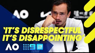 Daniil Medvedev turned off tennis by Australian crowd  Australian Open 2022 [upl. by Leifer]