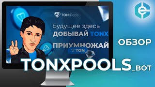 TonXPools обзор и отзывы на mini apps TonXPoolsbot  Топ админ [upl. by Sisson71]