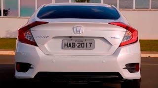 Honda Civic 2017 versões Sport EXL e Touring  detalhes  wwwcarblogbr [upl. by Elletnohs787]