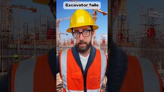 Excavator fails 😂 short [upl. by Kress]