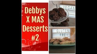 Glutenfreie Vanillekipferlampvegane SchokoladenCranberry CookiesXMAS Desserts 2Debbys Desserts ♥ [upl. by Airolg]