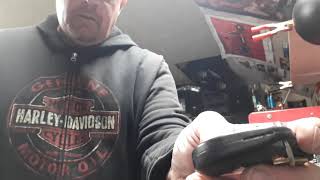 Harley Davidson remote fob battery replacement [upl. by Dachy]