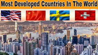 Top 10 Most Developed Countries To Live 2024 [upl. by Arreit]