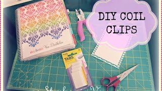 PLAN WITH VAN  Make Your Own Coil Clips for your Erin Condren Life Planner [upl. by Warrin430]