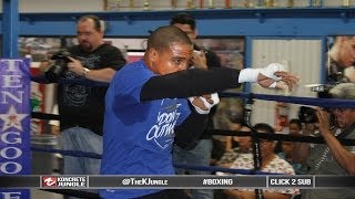 Professor Andre Ward puts on a shadow boxing class 7 minutes in LA  True HD [upl. by Fiden]