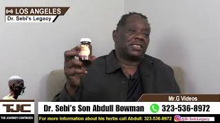 Dr Sebis Son Abdull Bowman Talks About His Herbs [upl. by Tychon]