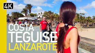 cc Costa Teguise LANZAROTE Spain 2024  Walking Tour in Canary Islands 4K UHD [upl. by Jos]