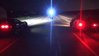 C6 Corvette Z06 HCI vs LSX Willys Truck Procharger D1 240shot nitrous [upl. by Lahsram]