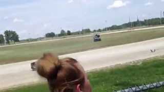 Brock Schwarzenbacher CRASH Elkhorn Wisconsin HalfMile 7413 [upl. by Eugenius]