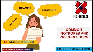 Inotropes amp vasopressors  Dobutamine Epinephrine amp dopamine [upl. by Nedyarb147]