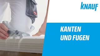 Knauf Spachtel  Kantentypen und Fugendeckstreifen [upl. by Assina625]