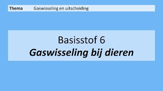 VMBO 4  Gaswisseling en uitscheiding  Basisstof 6 Gaswisseling bij dieren  8e editie [upl. by Auqinal]