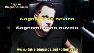 Sognami  Biagio Antonacci  Instrumental Karaoke HD [upl. by Nagrom]