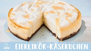 EierlikörKäsekuchen mit Sahne  Käsekuchen mit Eierlikör 😍 🙌  Einfach Backen [upl. by Sorensen881]