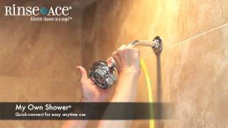 Official Rinse Ace ® Snap N Spray ™ amp My Own Shower ® In Use Video [upl. by Hermon215]