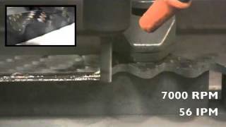 CFRP Carbon Fiber Milling w RoundTool D2 CVD Diamond coated End Mills [upl. by Aenet]