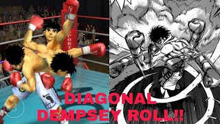 IPPO COMPLETE DEMPSEY ROLL AND ALL SPECIAL MOVES step by step guide hajime no ippo psp [upl. by Anhej]