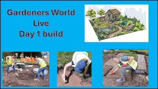 Gardeners World Live build day 1 [upl. by Idisahc]